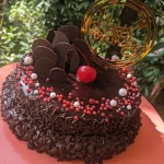 Double Layer Brownie Birthday Cake