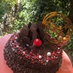 Double Layer Brownie Birthday Cake