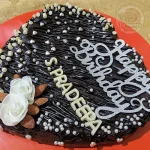 Heart Brownie Birthday Cake