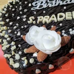 Heart Brownie Birthday Cake