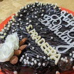 Heart Brownie Birthday Cake